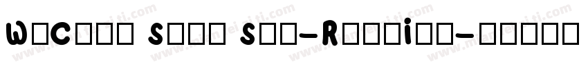 WeChat Sans Std-ReguIar字体转换